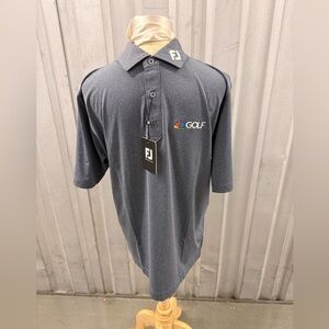 FootJoy Men's Charcoal Polo with Logo